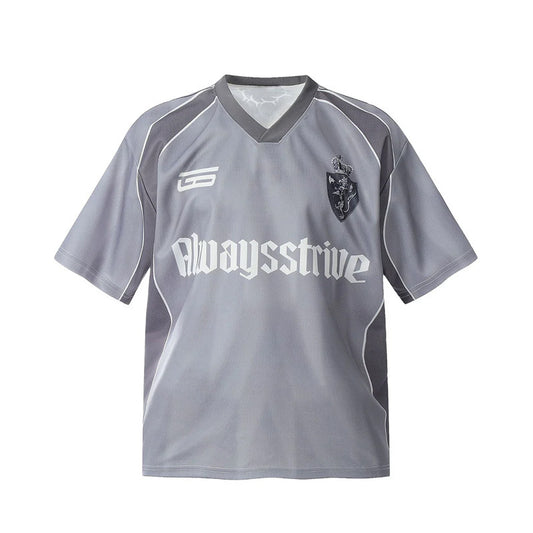 Retro Navy Blue Soccer Jersey – Number 93, Classic Team Style