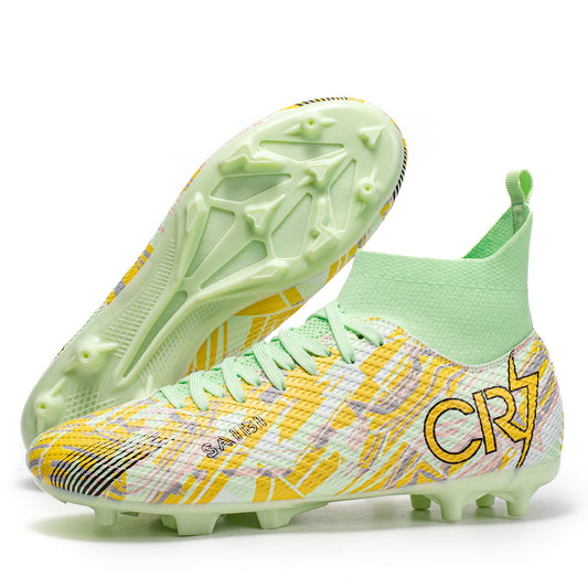 CR7 High-Top Soccer Cleats – Lightweight, Non-Slip, Professional Performance